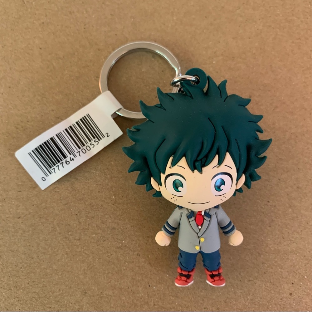 NWOB My Hero Academia 3D Figural Keychain - Izuku Midoriya - School Uniform
